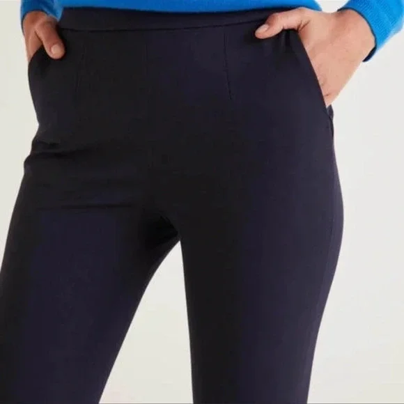 Boden Women's Bath Bi-Stretch 7/8 Trousers, Navy, Size 10L, NWT​ - Picture 5 of 11